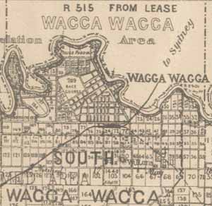 Map of Wagga Wagga from 1897